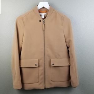 NWOT Tan Bomber Jacket H&M Size 6
